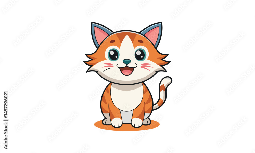 Obraz premium red fox cartoon