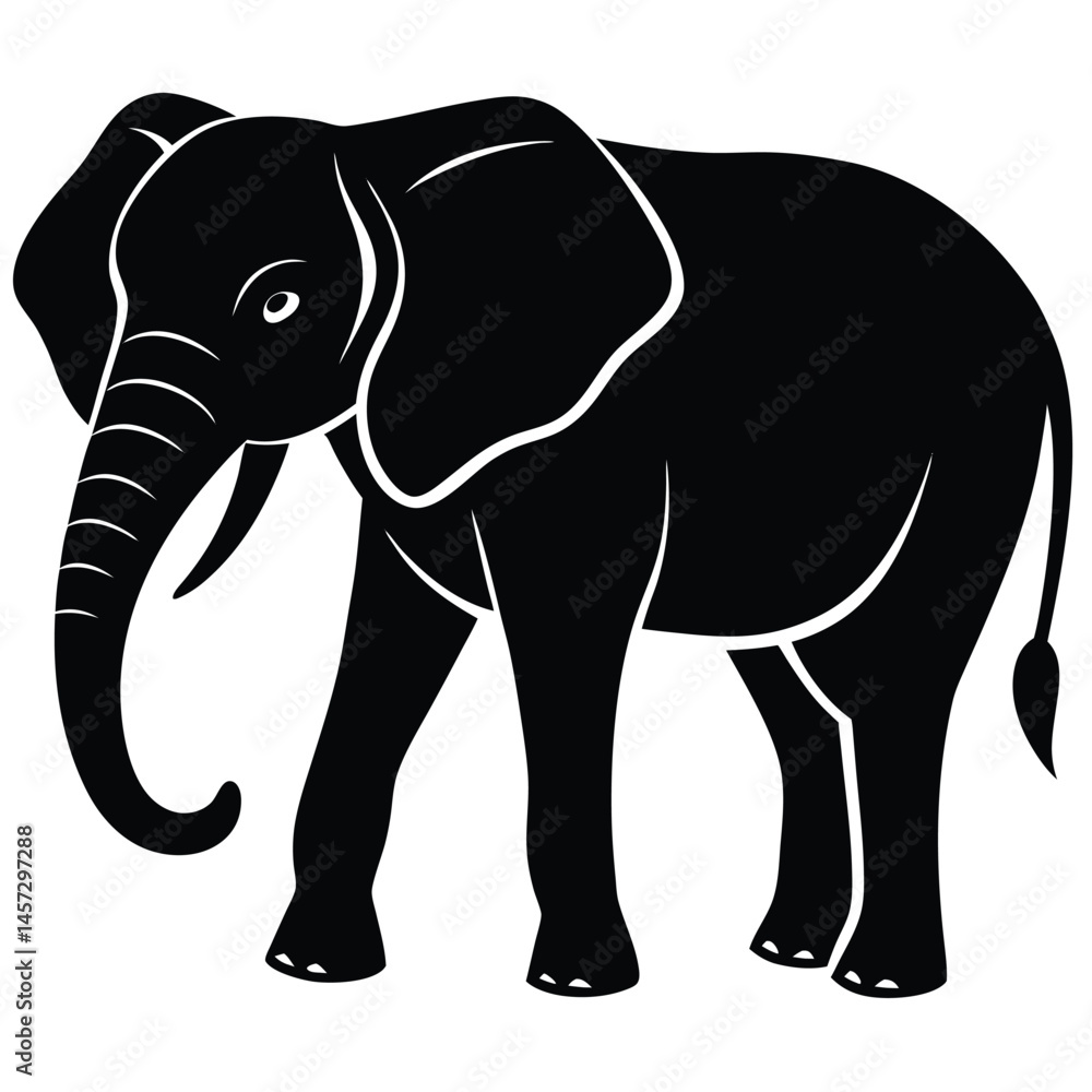 Obraz premium elephant vector illustration