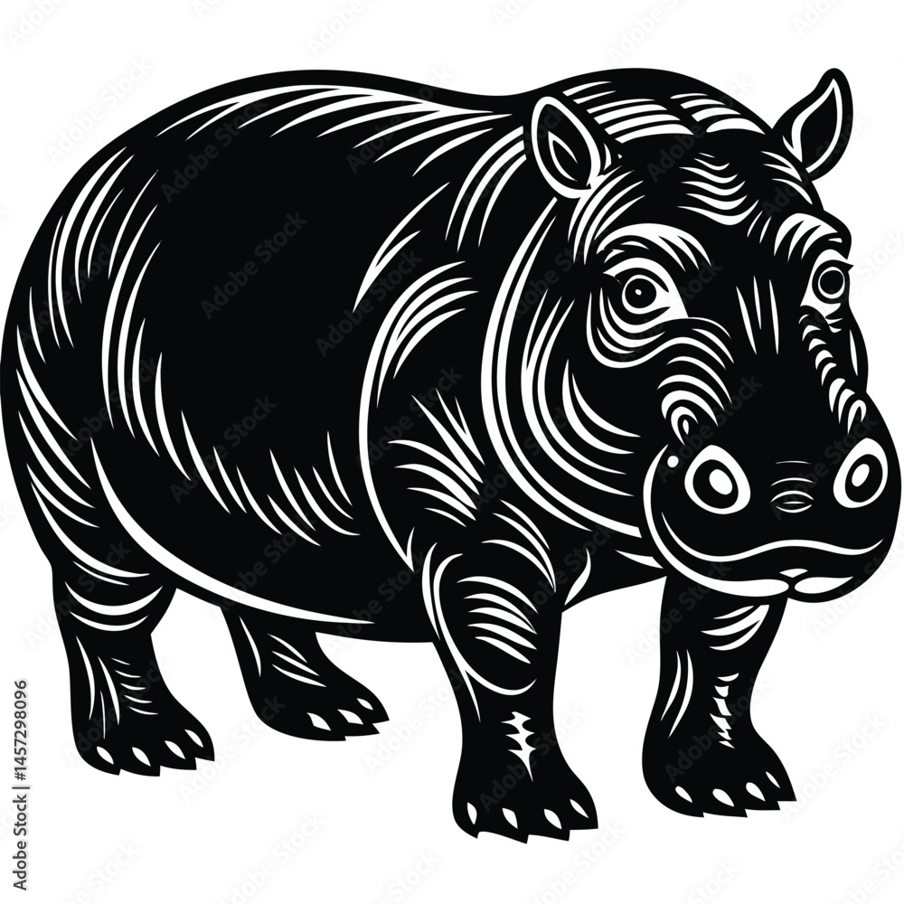 Obraz premium rhino vector illustration