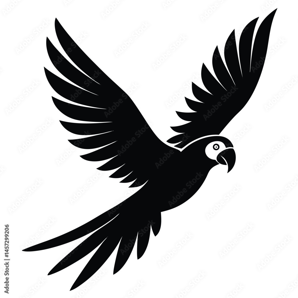 Obraz premium vector illustration a bird