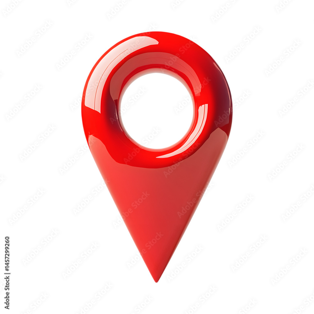 Shiny Red Location Pointer Navigation Marker Isolated on Transparent Background PNG Shiny Red Location Pointer Navigation Marker Isolated on Transparent Background PNG