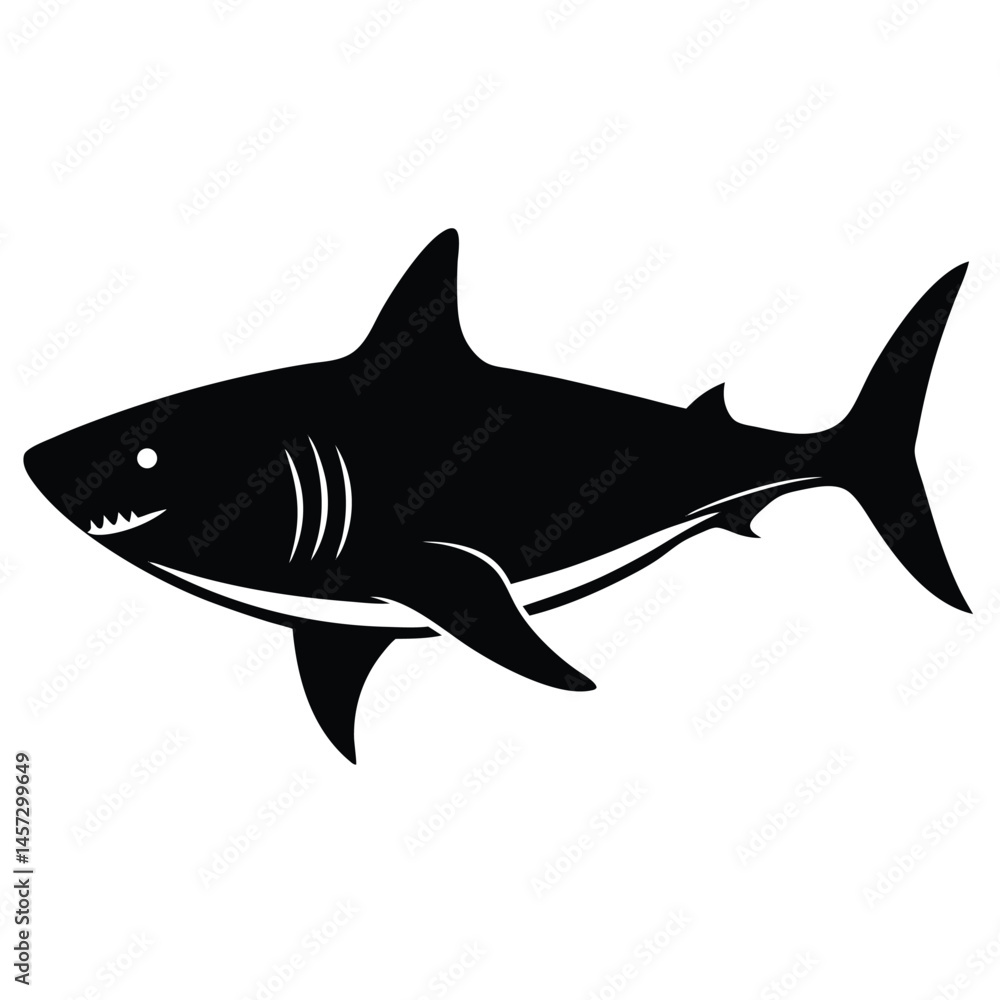 Fototapeta premium shark vector illustration