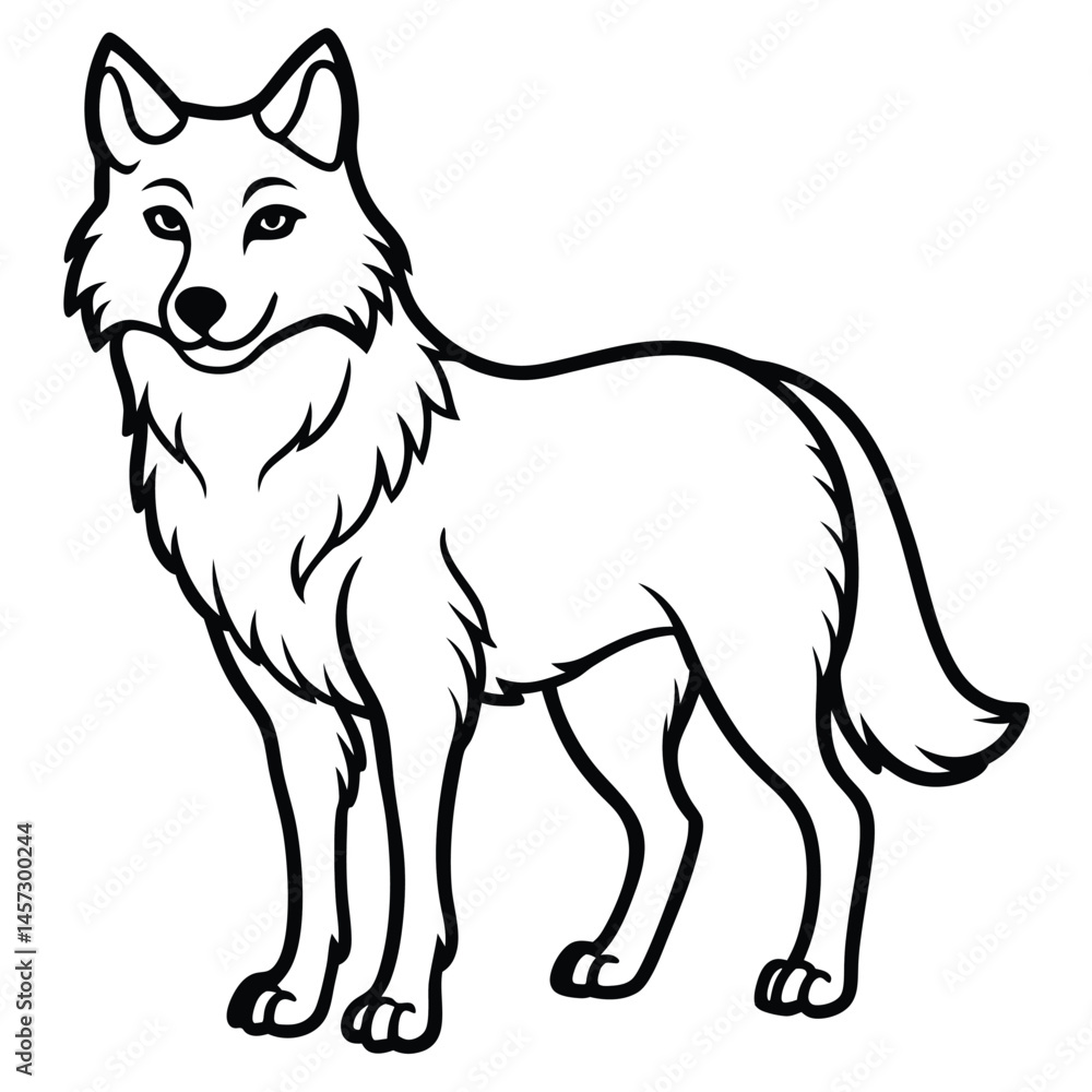 Naklejka premium fox vector illustration