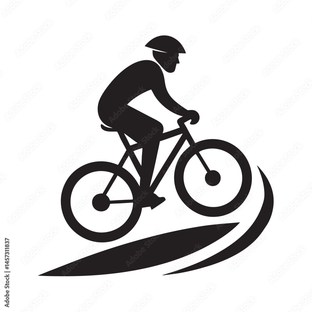Obraz premium Bicycle Ride Along Scenic Path