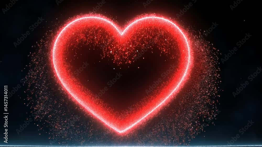 Glowing Heart of Stardust: A Celestial Valentine Glowing Heart of Stardust: A Celestial Valentine