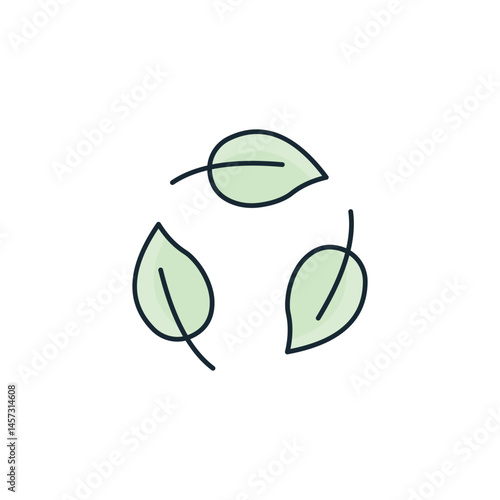 Reusins Resources icon design with white background stock illustration