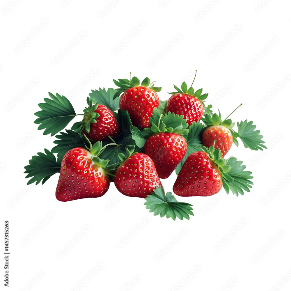 Strawberry Fruit Image With Transparent Background. Strawberry Fruit Image With Transparent Background.