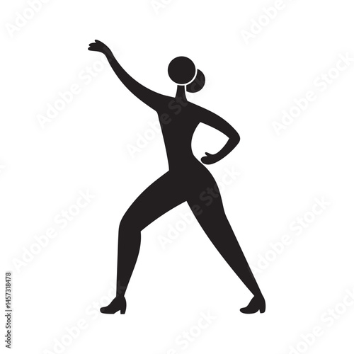 Dancer Grooving In Disco Style