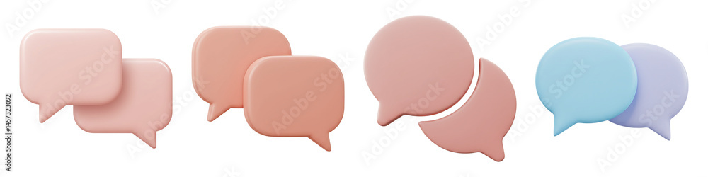 Minimal Soft-Tone Speech Bubbles – Neutral UI Icon Pack Minimal Soft-Tone Speech Bubbles – Neutral UI Icon Pack