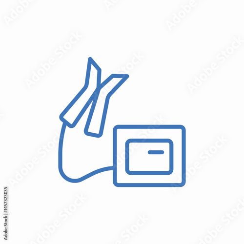 battery charge cable icon sign vector