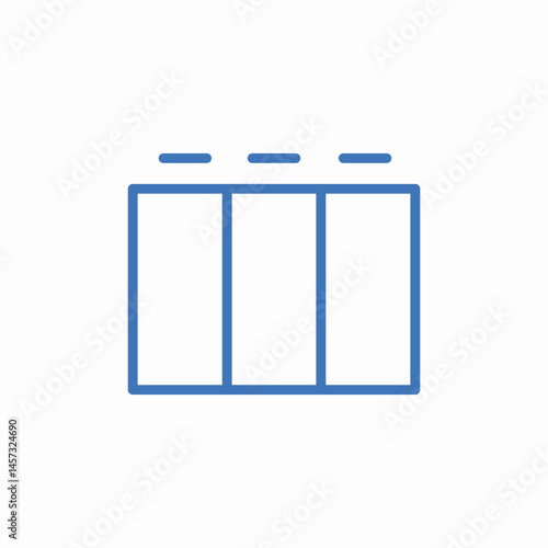 battery parallel bars icon sign vector
