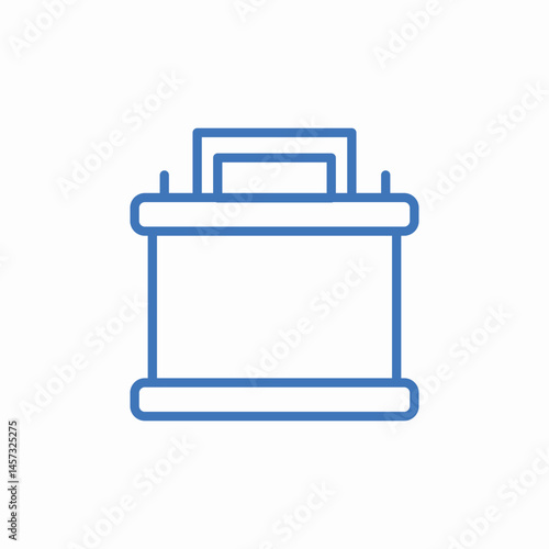 battery storage unit icon sign vector