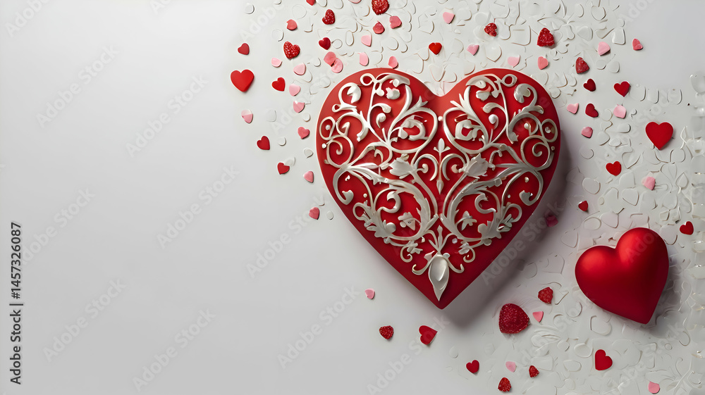 Passionate Valentine's Background – Red Heart for Greetings & Ads Passionate Valentine's Background – Red Heart for Greetings & Ads