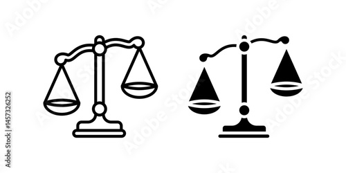 Scales icon set. for mobile concept and web design on white background