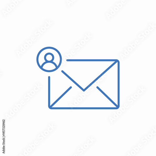 email user profile icon sign vector