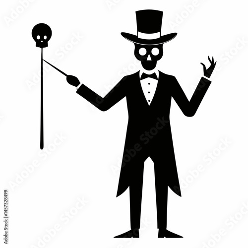 magician with hat and wand