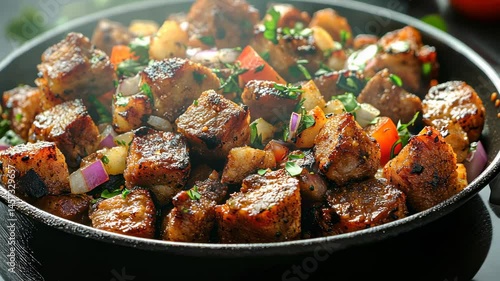 Delicious and Savory Grilled Pork Hash