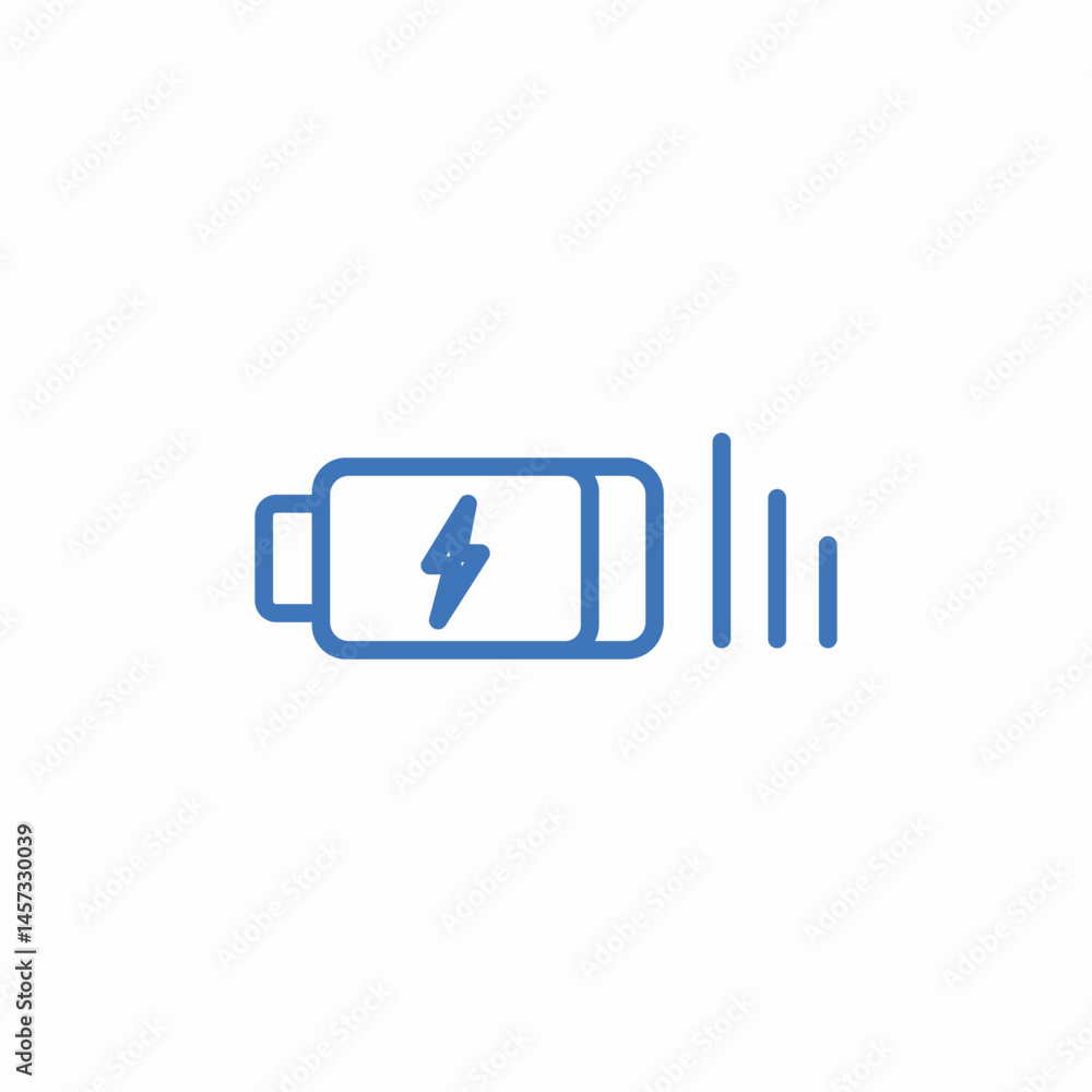 fast battery charge icon sign vector fast battery charge icon sign vector