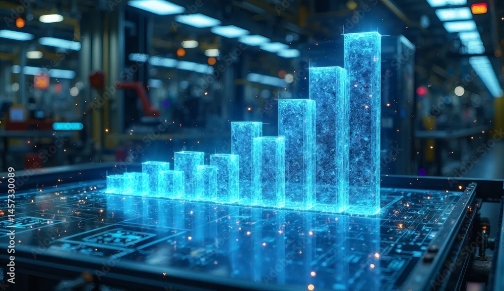 Data Visualization in a Futuristic Server Room. ai generate Data Visualization in a Futuristic Server Room. ai generate