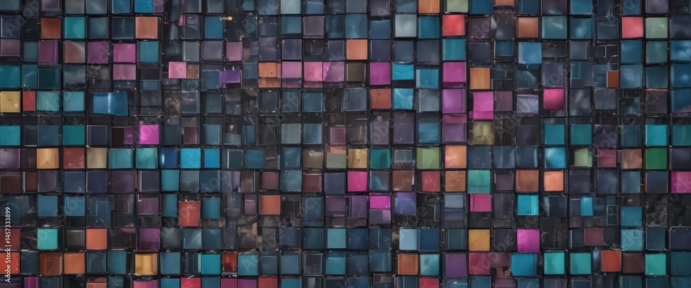 Fototapeta premium Vibrant photo collage, dynamic grid of squares and rectangles , vibrant, rectangular shapes, visual