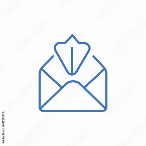 open email message icon sign vector