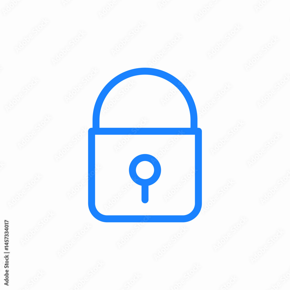 padlock keyhole secure icon sign vector padlock keyhole secure icon sign vector