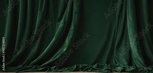 Deep green velvet textile, ideal for upholstery or backdrop , shadow, velvet, design