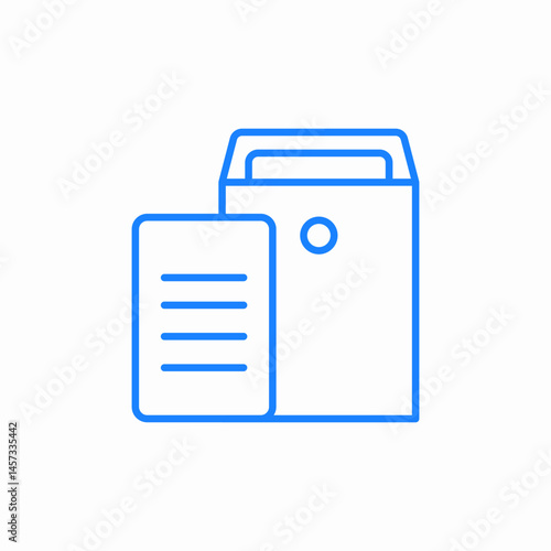 printer document output icon sign vector