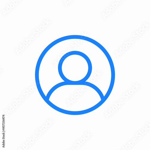 single user profile icon sign vector