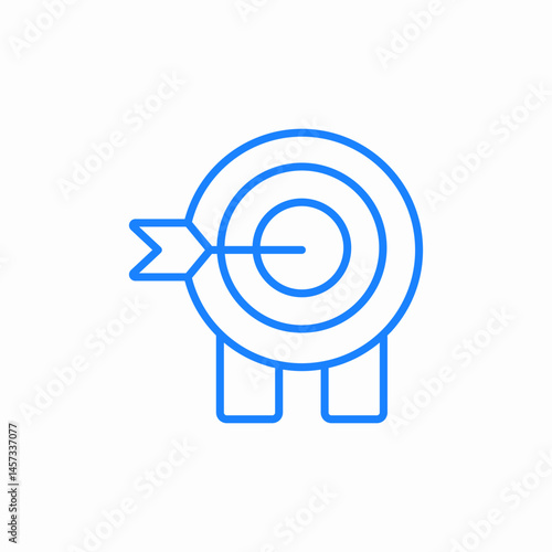 target arrow success icon sign vector