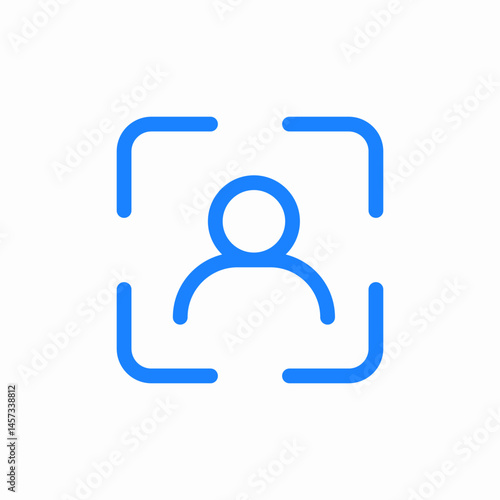 user focus target icon sign vector