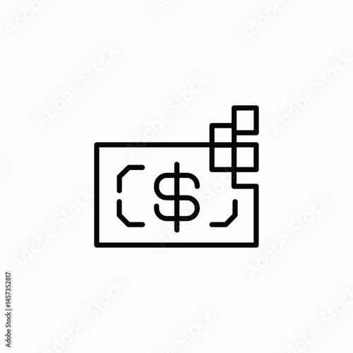 digital currency transfer icon sign vector