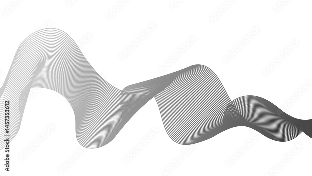 Abstract backdrop with grey wave gradient lines Abstract backdrop with grey wave gradient lines