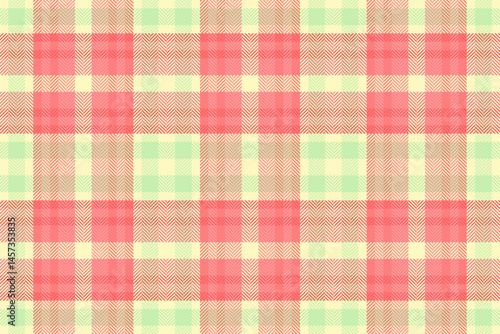 Pastel pink, green, and beige herringbone plaid pattern.  Perfect for textile design, website backgrounds, or crafting projects. This soft, seamless texture evokes feelings of warmth and comfort.