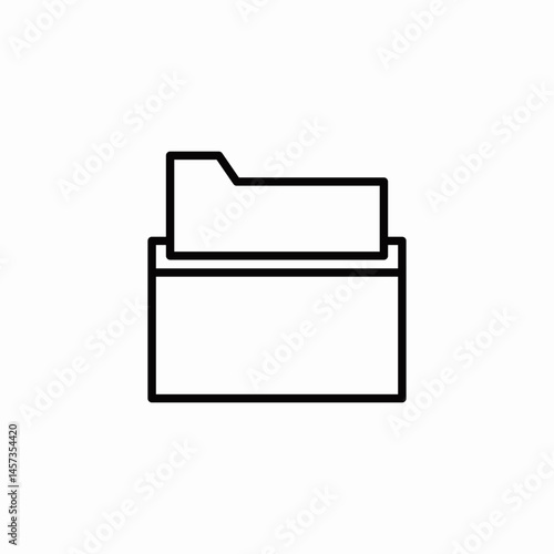 file storage organizer icon sign vector