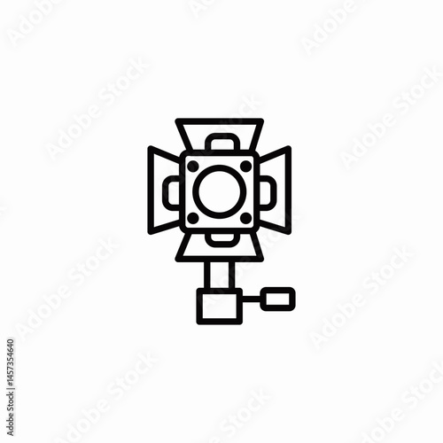film lighting equipment icon sign vector