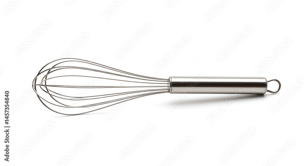 Stainless steel whisk isolated Stainless steel whisk isolated