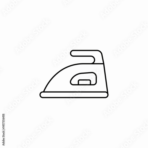 iron house tools ironing icon sign vector