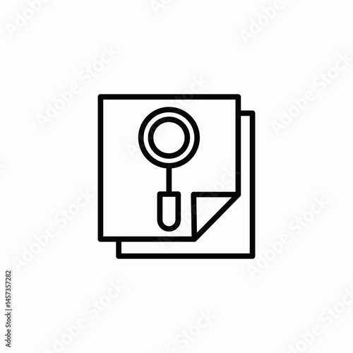 magnifying glass search icon sign vector