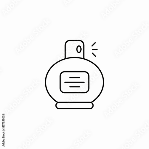 perfume spray icon sign vector