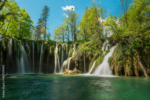 Obraz na płótnie Laghi di Plitvice w salonie
