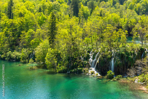 Obraz na płótnie Laghi di Plitvice w salonie