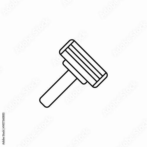 shaving razor tool icon sign vector