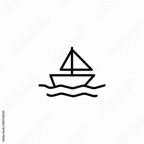 ship sea sealing icon sign vector