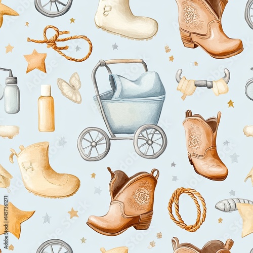 Baby's first rodeo, a whimsical and endearing baby pattern