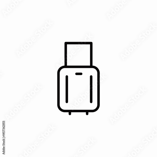 suitcase travel bag icon sign vector