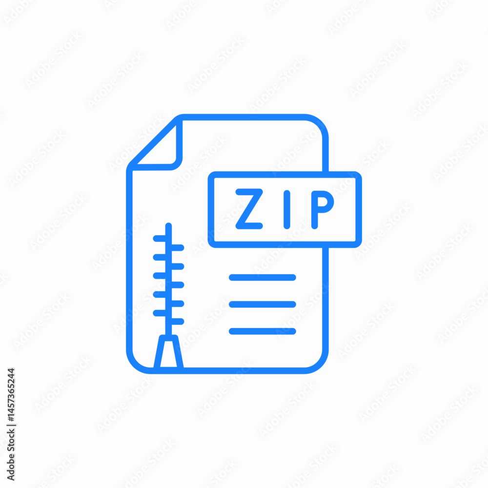 zip archive file icon sign vector zip archive file icon sign vector