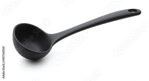 Black silicone ladle