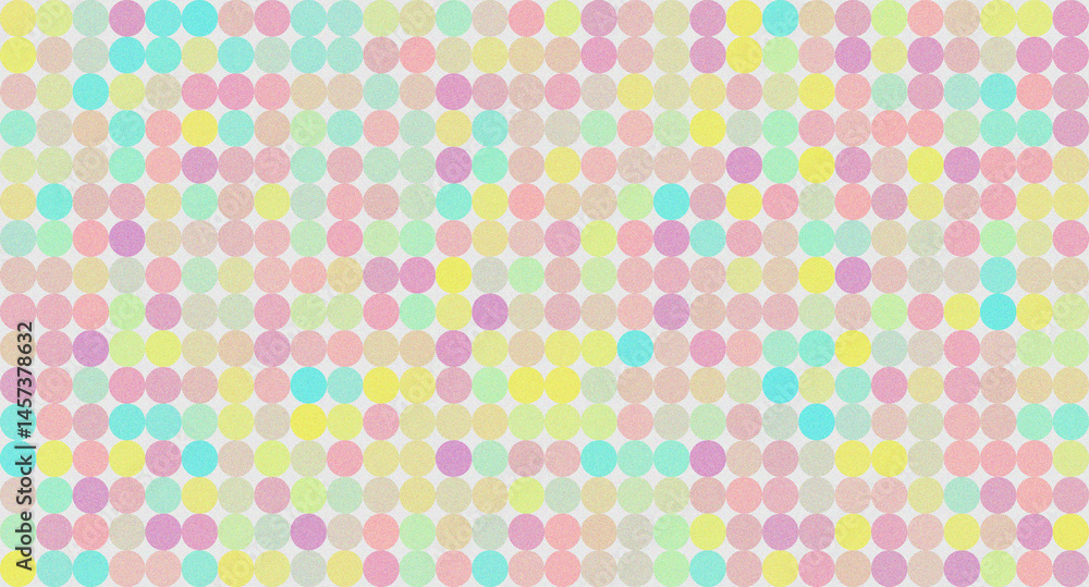 Pastel polka dots with a soft noise texture on white, in a colorful seamless repeating pattern Pastel polka dots with a soft noise texture on white, in a colorful seamless repeating pattern
