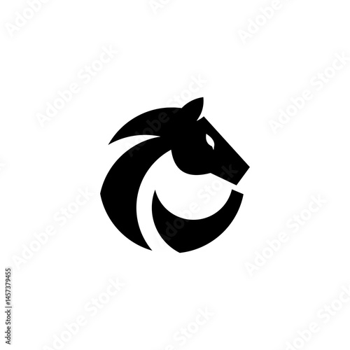 letter O horse logo